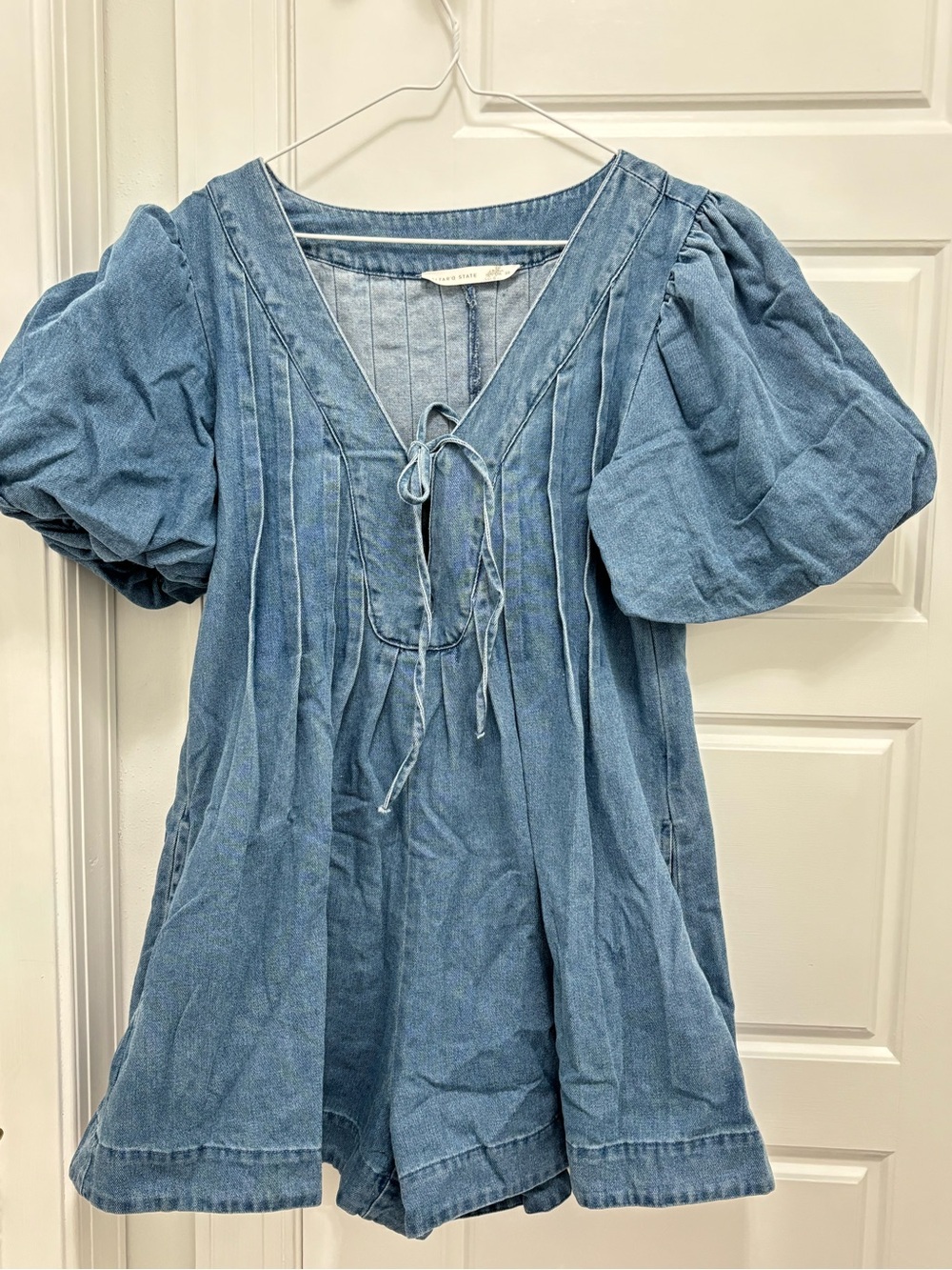 Altar'd State Blue Denim Romper